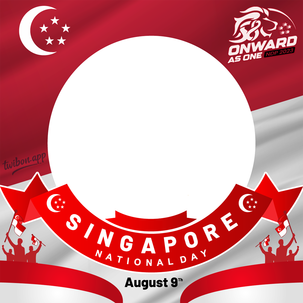 Singapore National Day 2023 Theme Logo Twibbon | 2 singapore national day 2023 theme logo twibbon png
