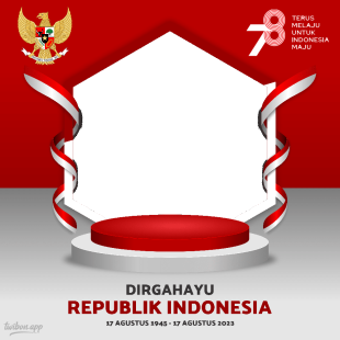 Template Terbaru Twibbon HUT RI Ke 78 Tahun 2023 | 30 template twibon hut ri ke 78 tahun 2023 png