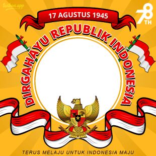 Gambar Twibbon Hari Kemerdekaan Indonesa Ke-78 | 36 gambar twibbon hari kemerdekaan indonesia ke 78 png