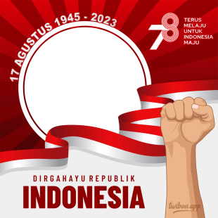 Twibbon Kemerdekaan Indonesia Hari Ini | 37 twibbon kemerdekaan indonesia hari ini png