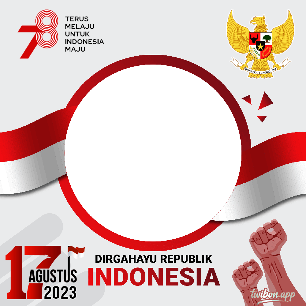 Twibbon Kemerdekaan Indonesia Hari Ini | 38 twibbon ulang tahun kemerdekaan indonesia 78 png