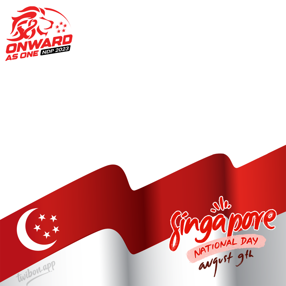 Happy 58th National Day of Singapore Greeting Frame | 5 happy 58th national day of singapore 2023 png