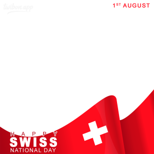 Swiss National Day 2023 Twibbon Templates | 5 happy switzerland national day1st august 2023 png