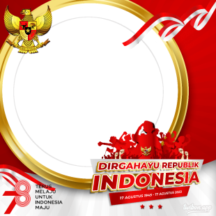 Twibbon Dirgahayu Indonesia HUT RI ke 78 Terbaru | 5 twibbon dirgahayu indonesia hut ri ke 78 png