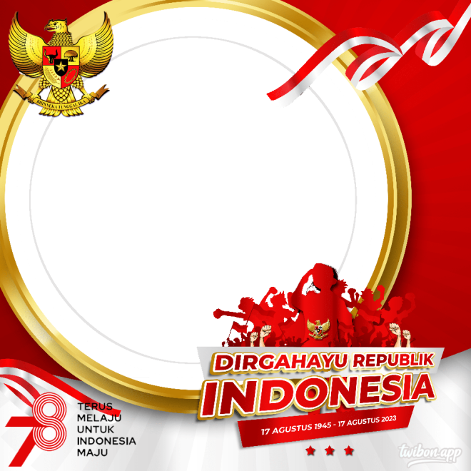 Twibbon Dirgahayu Indonesia Ke Agustus