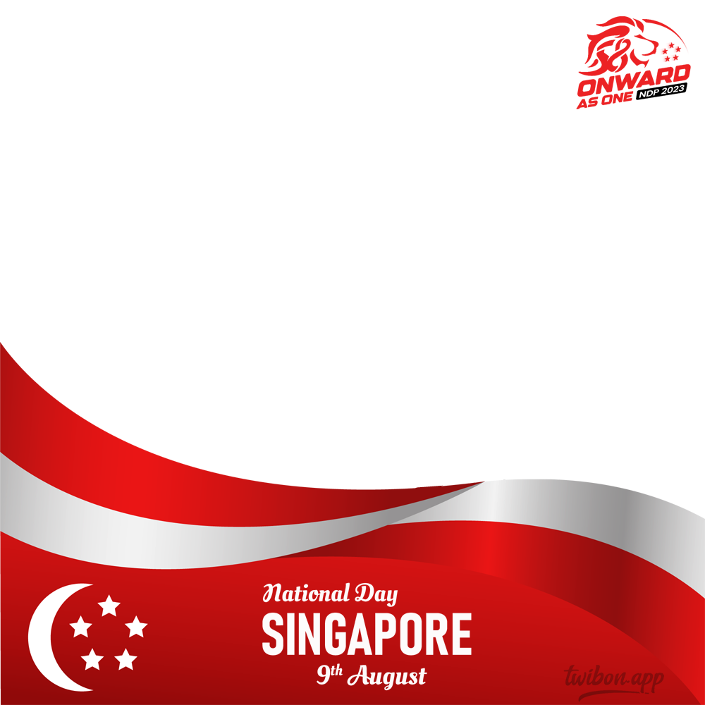 Singapore National Day Celebration Frame 2023 | 7 singapore national day celebration frame png