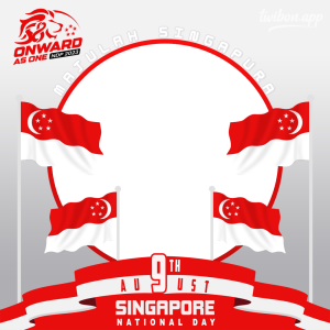 Singapore National Day 2023 Picture Frame Templates | 9 majulah singapura 9 august national day png