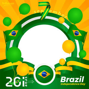 201 Years Brazil Independence Day 2023 Picture Frames | 2 7 de setembro brazil independence day 201 anos png