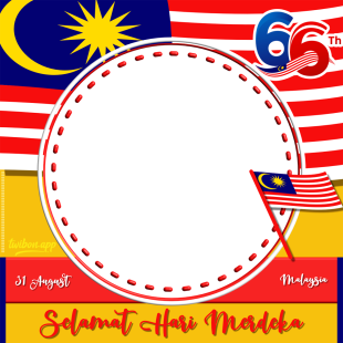 Twibbon Selamat Hari Merdeka Malaysia ke-66 Tahun 2023 | 2 selamat hari merdeka malaysia ke 66 tahun 2023 png