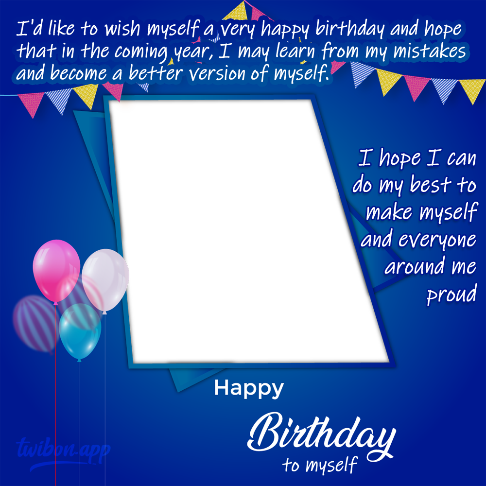 Inspirational Birthday Message To Myself Twibbon | 35 inspirational birthday message to myself png
