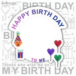 Happy Birthday To My Self Picture Frames | 40 thanks to wishing me on my birthday png