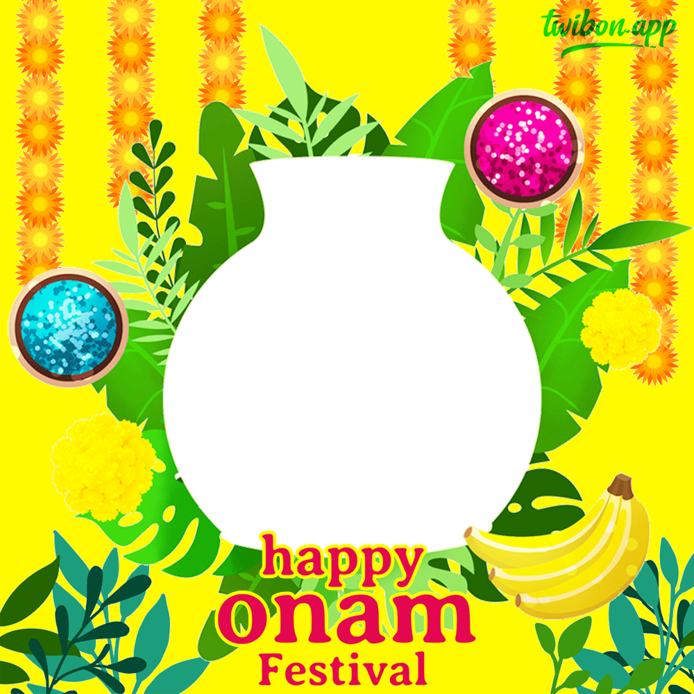 Greetings Frame for Onam Festival Celebration | 5 greetings frame for onam festival celebration png