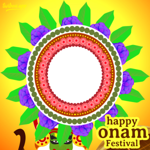 Onam 2023 Festival Twibbon Frames | 7 festival of onam kerala greetings frame png