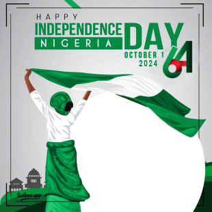 Nigeria Independence Day 1960 Celebration Greetings Frame | 1 nigeria independence day 1960 celebration greetings frame png