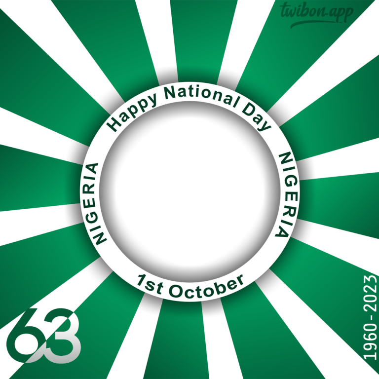 Nigeria Independence Day Theme 2023 Greetings Images Frame