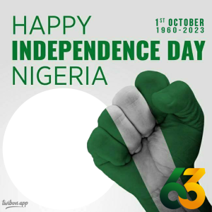 Happy Independence Day Nigeria 2023 Picture Frames | 15 nigeria independence day 2023 images frame png