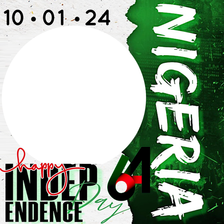 Nigeria Independence Day 1960 Celebration Greetings Frame