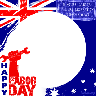 Labour Day NSW 2023 Greetings Twibbon Frame | 2 labour day nsw 2023 png