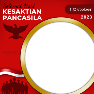 Selamat Hari Kesaktian Pancasila Twibbon | 2 selamat hari kesaktian pancasila twibbon png