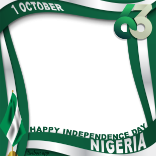 Nigeria Independence Day Celebration Greetings Picture Frame | 5 nigeria independence day celebration greetings pictures frame png