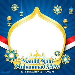 Download Twibbon Maulid Nabi 2023 Terbaru | 7 download twibbon maulid nabi 2023 png