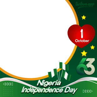 Nigerian Independence Day Greetings Frame 2023 | 7 nigerian independence day greetings frame 2023 png