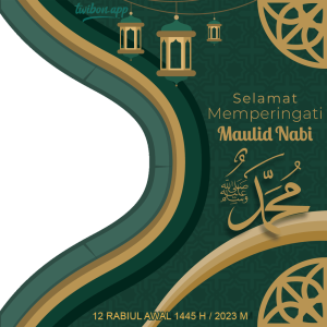 Twibbon Maulid Nabi Muhammad 2023 | 8 twibbon maulid nabi 1445 h png
