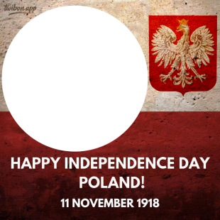 Happy Independence Day Poland 2023 Greetings Twibbon Frame | 1 happy independence day poland 2023 png