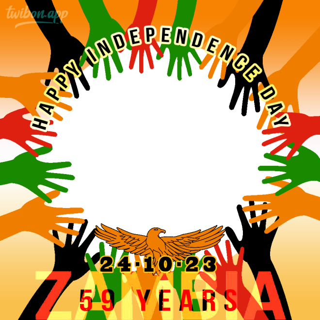 Happy 59th Independence Day Zambia Picture Frame - Twibon App