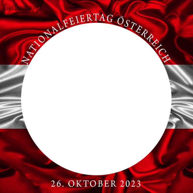 Austria national day 2023 picture frame image