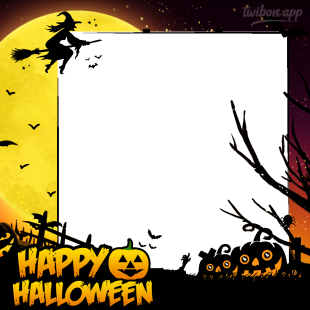 Beautiful Happy Halloween Images Frame | 7 beautiful happy halloween images png