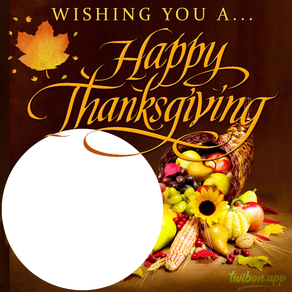 Beautiful Happy Thanksgiving Images Frame PNG | 1 beautiful happy thanksgiving images frame png