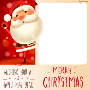 Merry Christmas and Happy New Year Twibbon | 1 wishing you a merry christmas and happy new year png