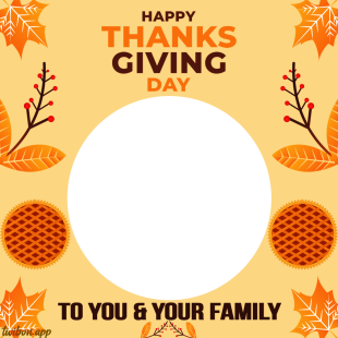 Images Frame Happy Thanksgiving To You and Your Family | 2 images frame of happy thanksgiving to you and your family png