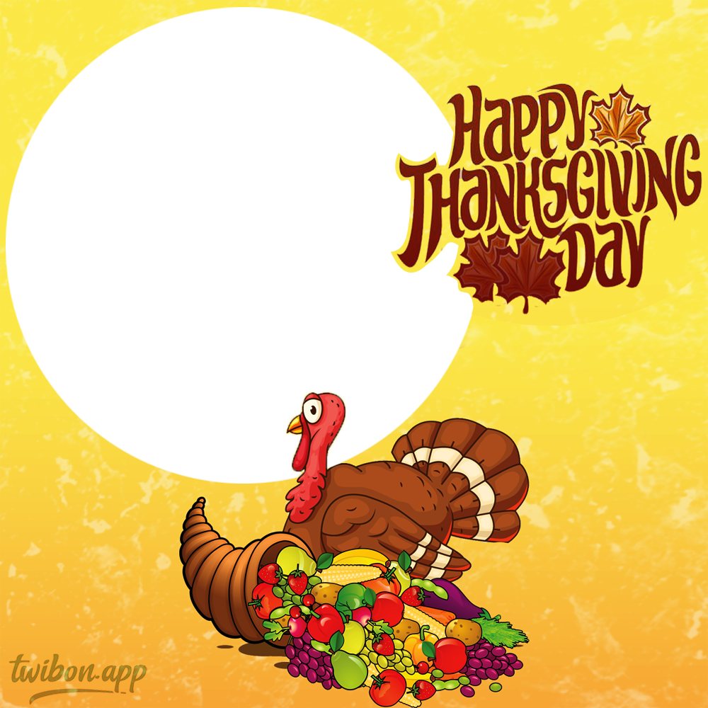 Happy Thanksgiving From Your Little Turkey Twibbon | 4 happy thanksgiving from your little turkey png