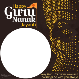 Guru Nanak Jayanti 2023 Twibbon Picture Frames | 5 guru nanak jayanti wishes for whatsapp png