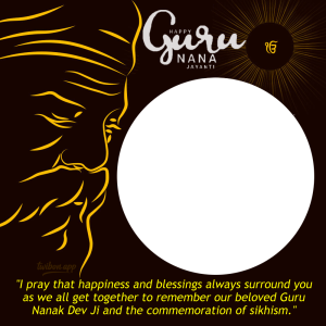Guru Nanak Jayanti 2023 Twibbon Picture Frames | 66 guru nanak jayanti images and wishes png