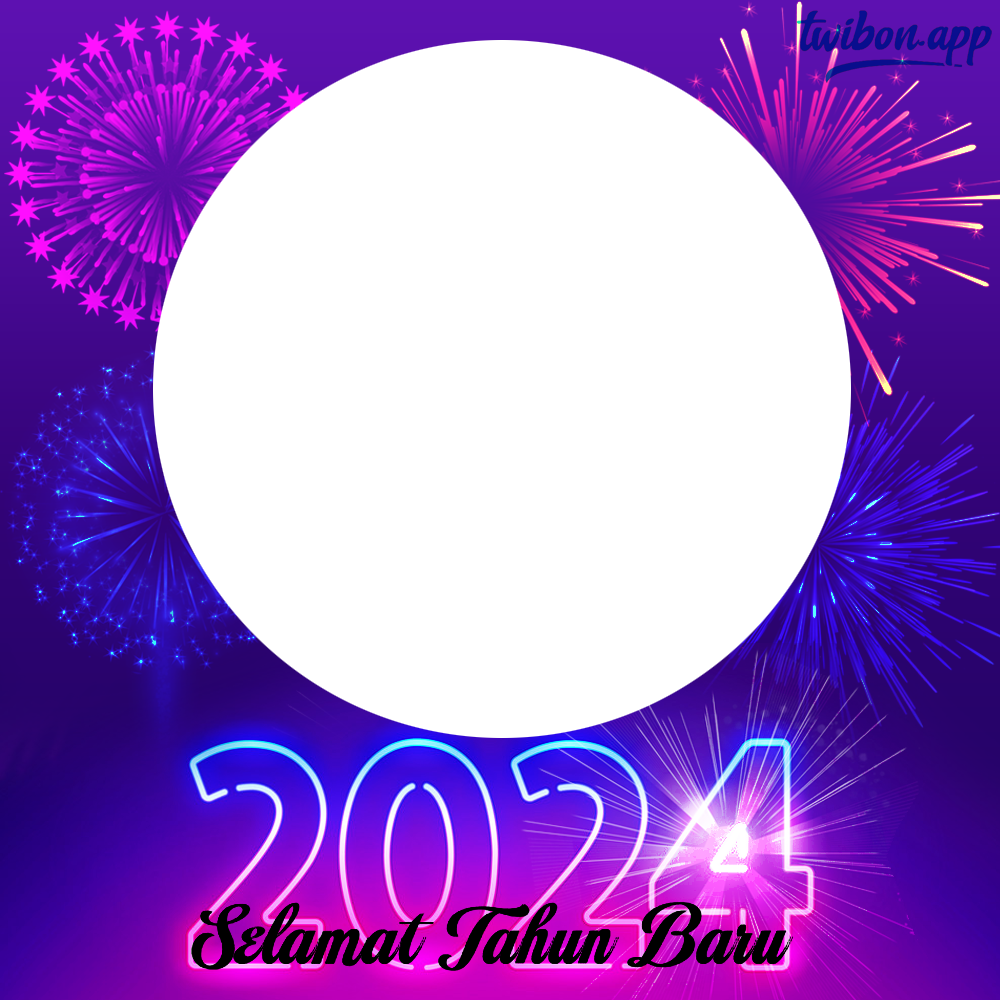 Link Twibbon Tahun Baru 2024 Gratis Download PNG | 5 link twibbon tahun baru 2024 gratis download png