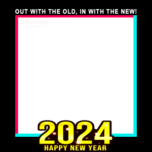 Twibbon Happy New Year 2024 | 6 twibbonize happy new year 2024 background frame png