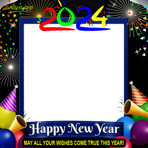 Twibbon Happy New Year 2024 | 9 best friend happy new year wishes download png