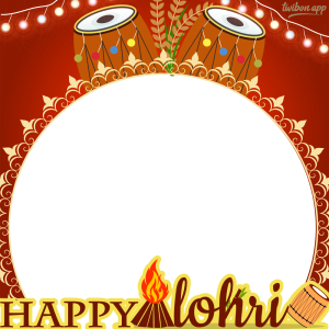 Happy Lohri and Makar Sankranti Images Frame | 1 happy lohri full hd images png