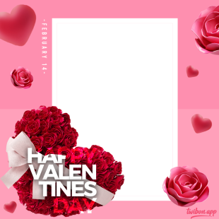 Happy Valentines Day Images Frame HD PNG | 1 happy valentines day images frame png