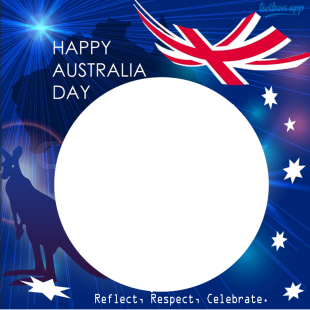 Happy Australia Day 2024 Greetings Twibbon Image | 2 happy australia day 2024 greetings png