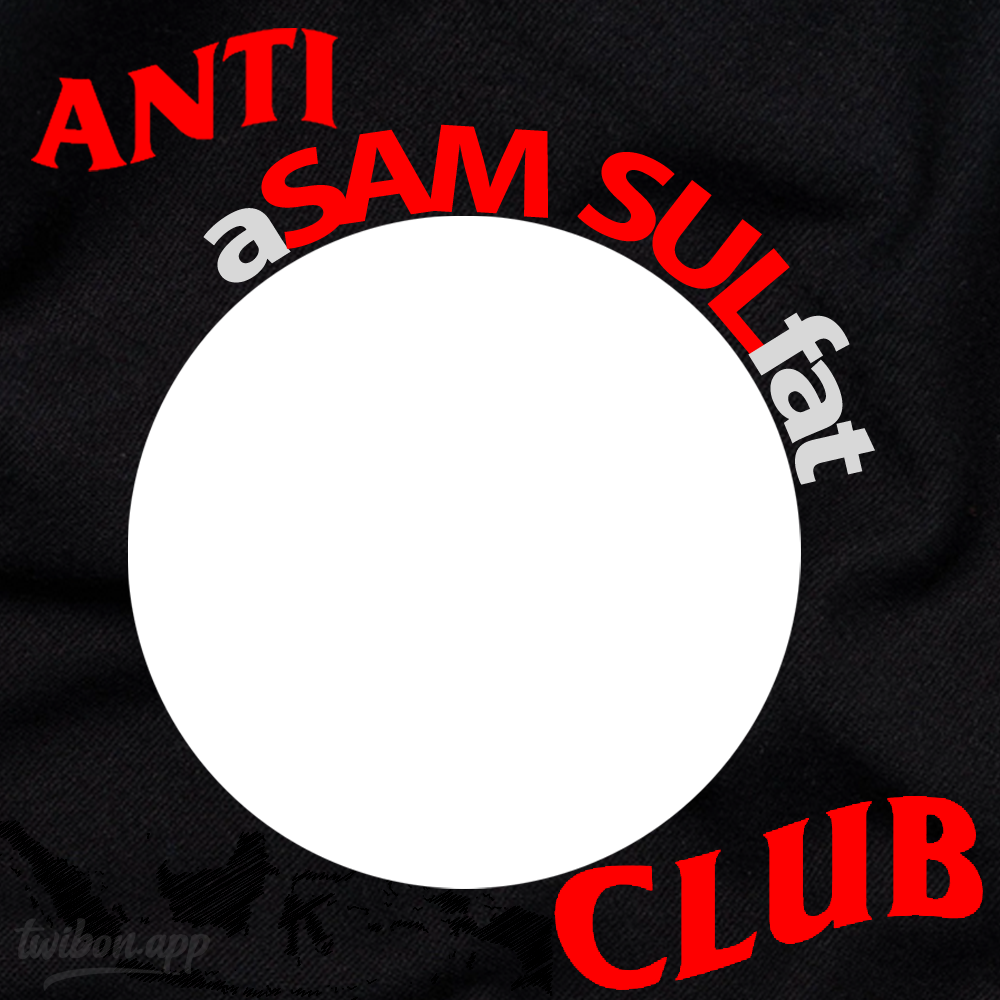 "Anti aSAM SULfat Club" Twibbon | 3 anti asam sulfat club png