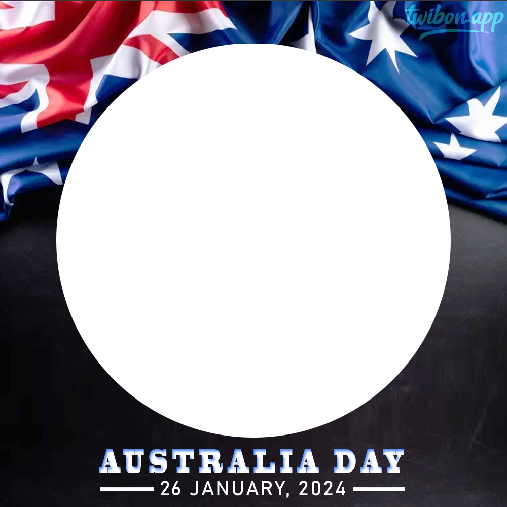 Happy Australia Day 26 January 2024 Picture Frame | 3 happy australia day 26 january 2024 png