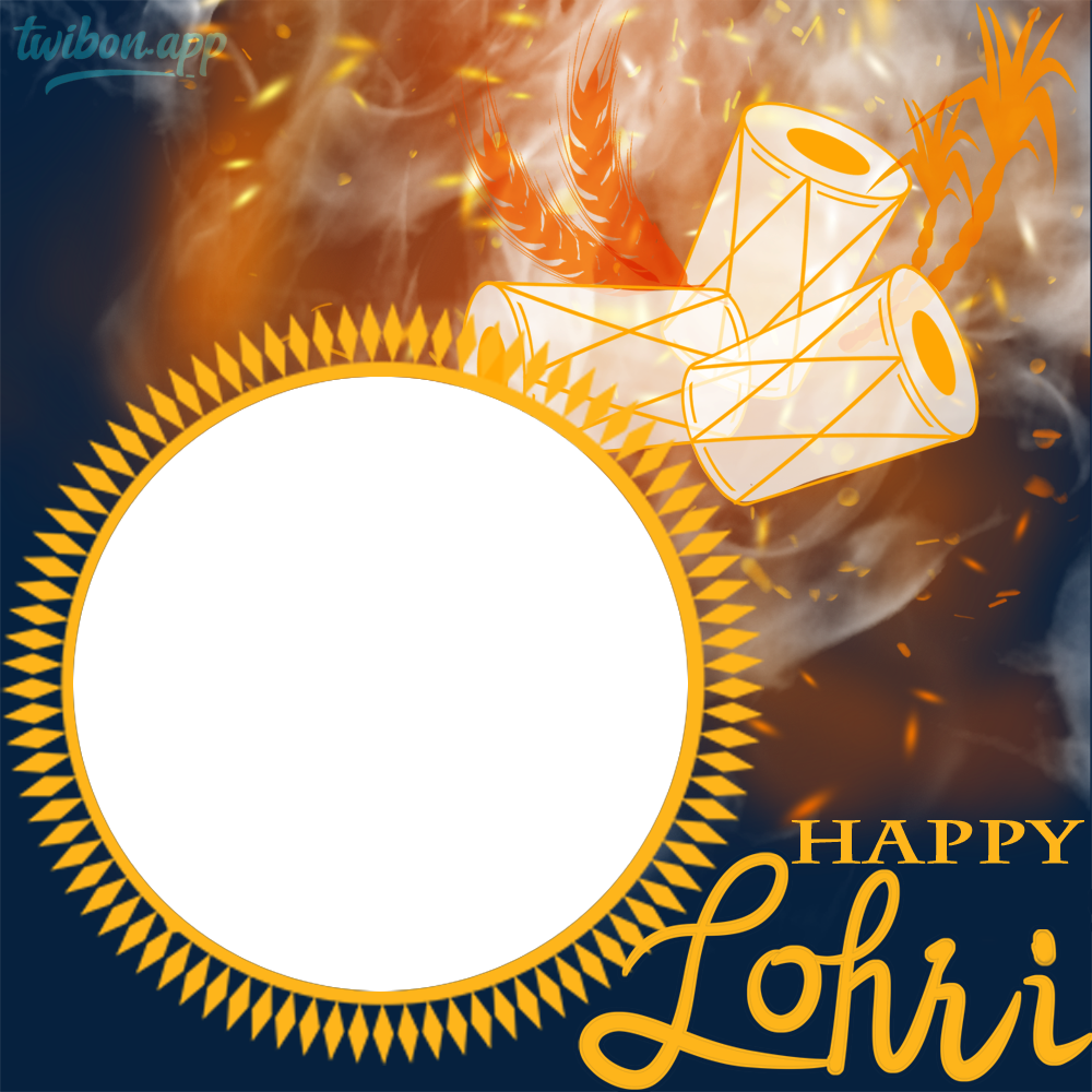 Happy Lohri 2024 Images Frame Download | 3 happy lohri 2024 images frame download png