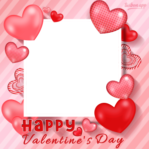 Happy Valentines Day 2024 | 3 happy valentines day message background frame png