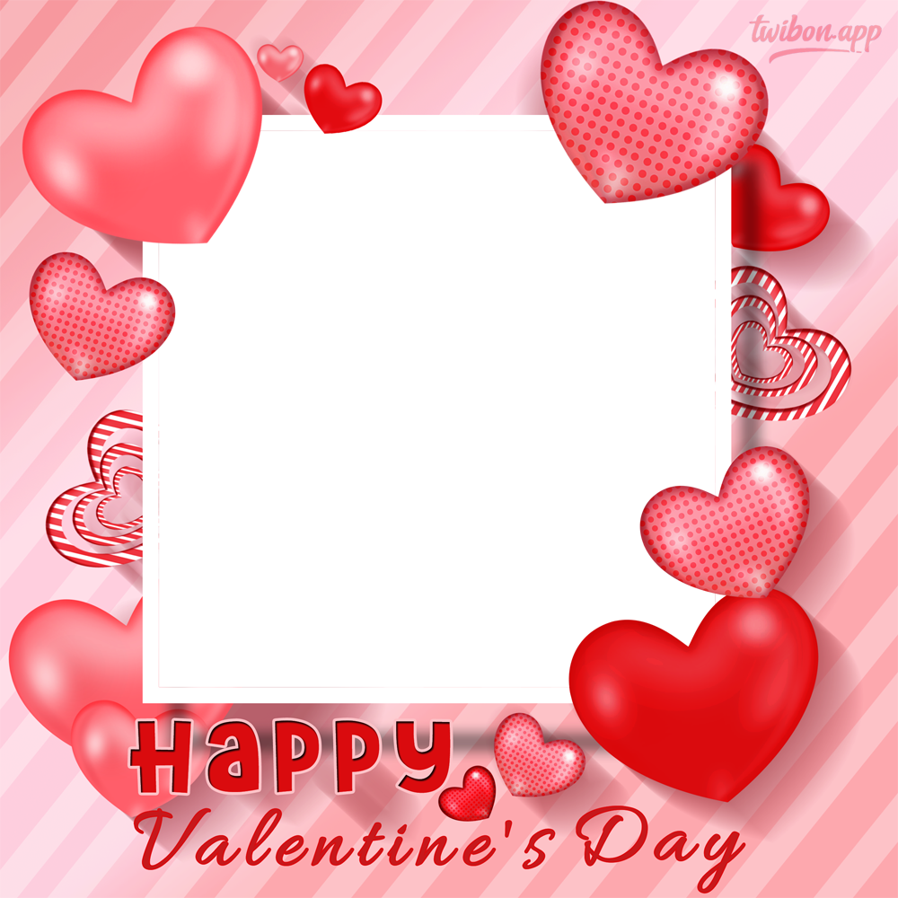 Happy Valentines Day Message Background Frame | 3 happy valentines day message background frame png