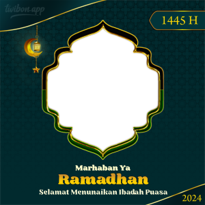 Twibbon Marhaban Ya Ramadhan 2024 | 2 twibbon marhaban ramadhan 2024 background png