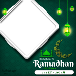 Twibbon Marhaban Ya Ramadhan 2024 | 6 edit foto marhaban ya ramadhan online gratis png